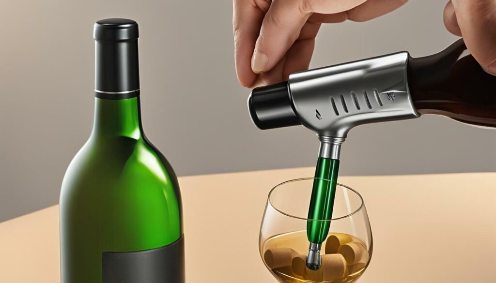 screwdriver and hammer method for opening wine bottle